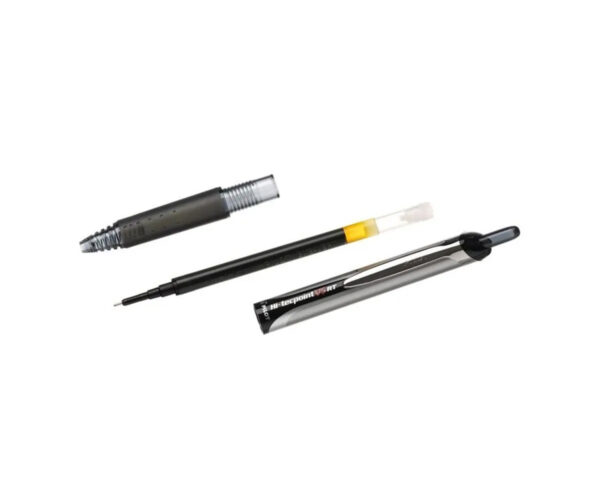 ROLLER 0.5MM V5 ROSU HI-TECPOINT RETRACTABIL PILOT – poza 4