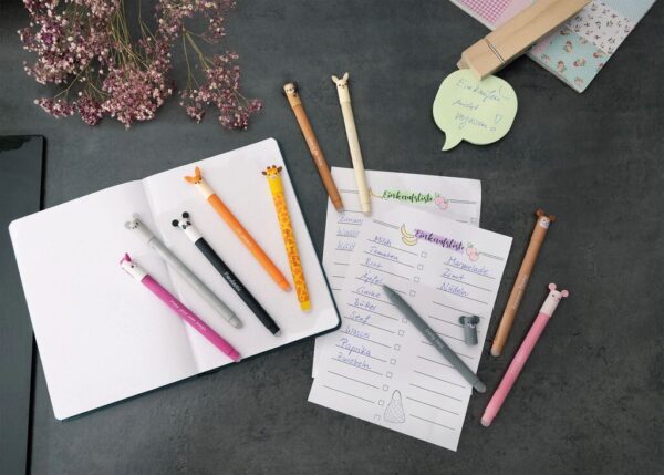 ROLLER 0.7 MM ALBASTRU ERASABLE MAIMUTA EBERHARD FABER – poza 3