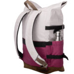 RUCSAC ROLLUP BICOLOR CREM POPCORN-ROZ MAGENTA WALKER – poza 2
