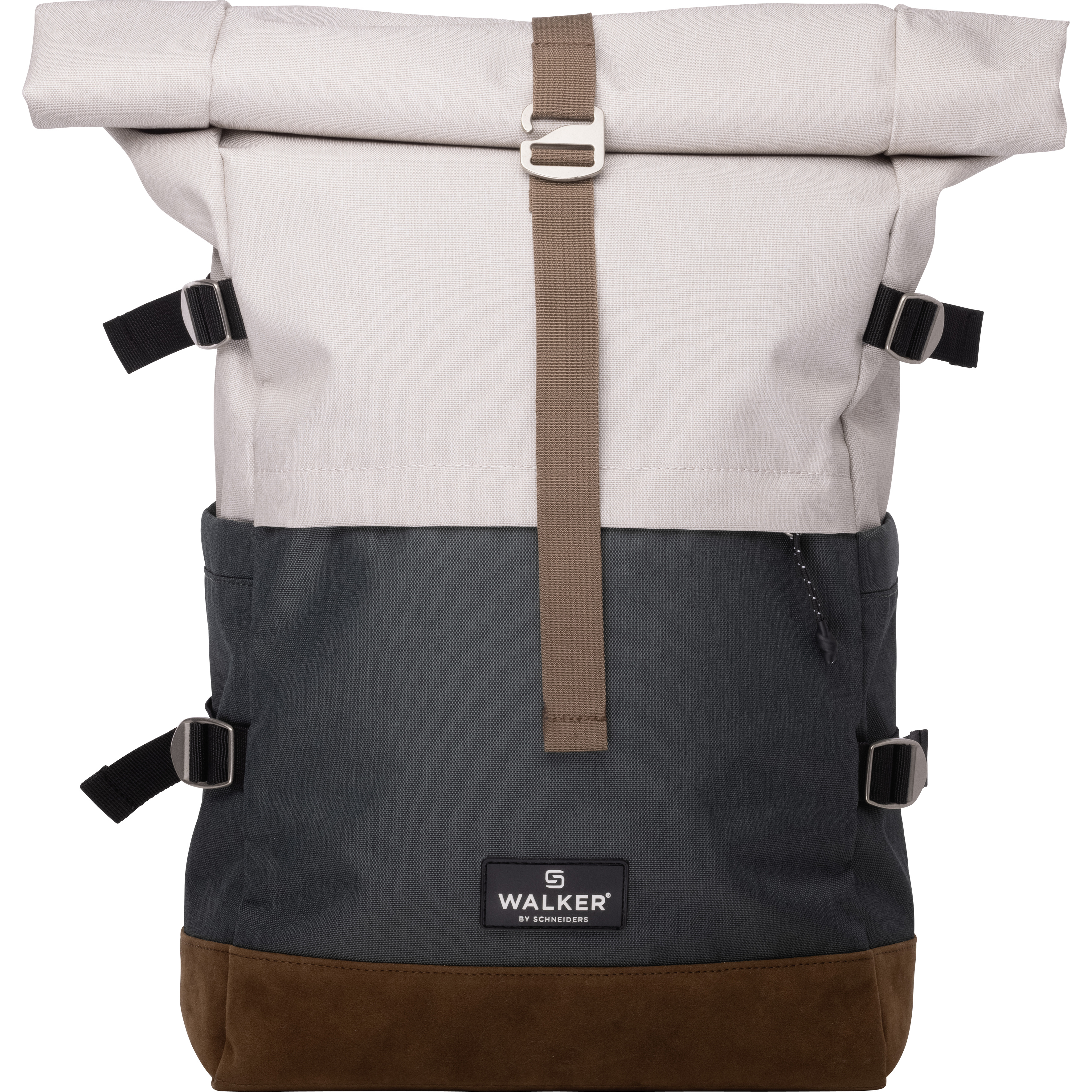 RUCSAC ROLLUP BICOLOR CREM POPCORN-VERDE WALKER – poza 2