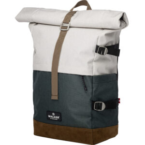 RUCSAC ROLLUP BICOLOR CREM POPCORN-VERDE WALKER – poza 1