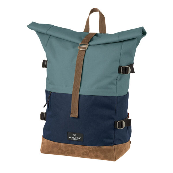RUCSAC ROLLUP BICOLOR GRI PETROL-BLEUMARIN WALKER – poza 1
