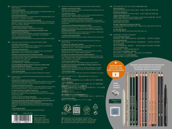 SET ARTA DISCOVERY DESEN USCAT 17 PIESE FABER-CASTELL – poza 2