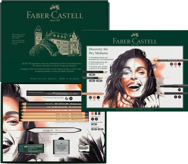 SET ARTA DISCOVERY DESEN USCAT 17 PIESE FABER-CASTELL – poza 3