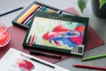 SET CADOU 17 CREIOANE COLORATE A.DURER + 3 PITT ARTIST PEN + PENSULA FABER-CASTELL – poza 4