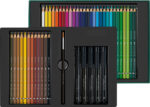 SET CADOU 40 CREIOANE COLORATE A.DURER + 5 PITT ARTIST PEN + PENSULA FABER-CASTELL – poza 3