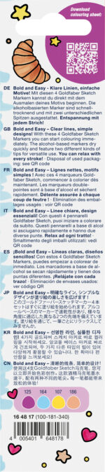 SKETCH MARKER 2 CAPETE SET 4 BOLD AND EASY II GOLDFABER FABER-CASTELL – poza 2