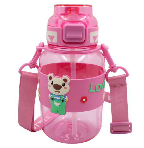 STICLA APA PETG 800ML CU DESCHIDERE AUTOMATA SI MANER TRANSPORT T-0118 NOKI – poza 2