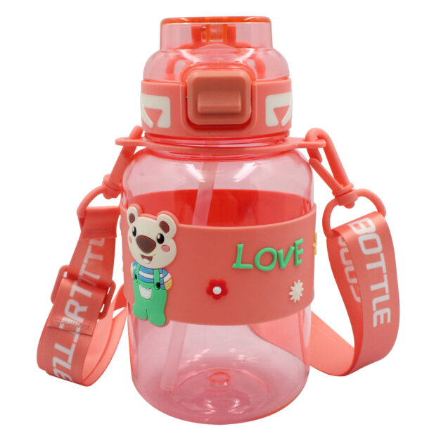STICLA APA PETG 800ML CU DESCHIDERE AUTOMATA SI MANER TRANSPORT T-0118 NOKI – poza 3