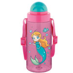 STICLA APA PT COPII TRITAN 500ML CU PAI SI CUREA TRANSPORT T-0107 NOKI – poza 1