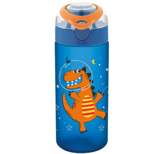 STICLA APA PT COPII TRITAN SOFT TOUCH 500ML CU DESCHIDERE AUTOMATA SI MANER TRANSPORT T-0108 NOKI – poza 1