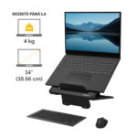 SUPORT ERGONOMIC PENTRU LAPTOP NEGRU BREYTA – poza 3