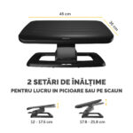 SUPORT ERGONOMIC PENTRU PICIOARE NEGRU BREYTA – poza 2