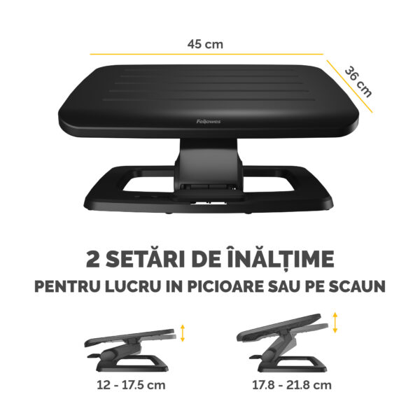SUPORT ERGONOMIC PENTRU PICIOARE NEGRU BREYTA – poza 2