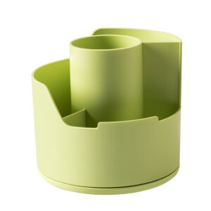 SUPORT ROTATIV INSTRUMENTE DE SCRIS 4 COMPARTIMENTE VERNIL LONGREEN PLASTIC RECICLAT DELI – poza 1