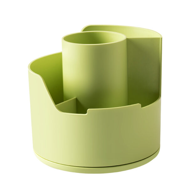 SUPORT ROTATIV INSTRUMENTE DE SCRIS 4 COMPARTIMENTE VERNIL LONGREEN PLASTIC RECICLAT DELI – poza 1