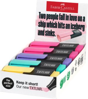 TEXTMARKER MINI PASTEL CULORI ASORTATE MODEL B FABER-CASTELL – poza 1