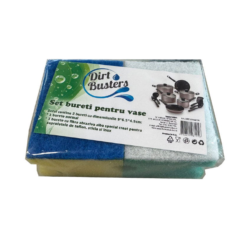 Set bureti pentru vase (1 normal + 1 teflon) – poza 1