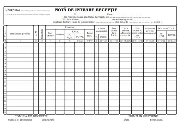 Nota de intrare receptie A4 – poza 1