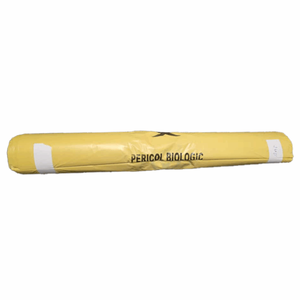 Sac galben Biohazard 240L – 70x130 cm, LDPE 50 mic, 25 buc/set – poza 3