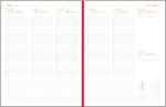 AGENDA A4 SAPTAMANALA ALBASTRU PETROL TEXTURAT 2026 LUX  EGO – poza 3