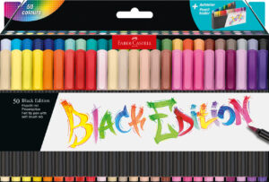 BRUSH PENS BLACK EDITION SET 50 CULORI FABER-CASTELL – poza 1