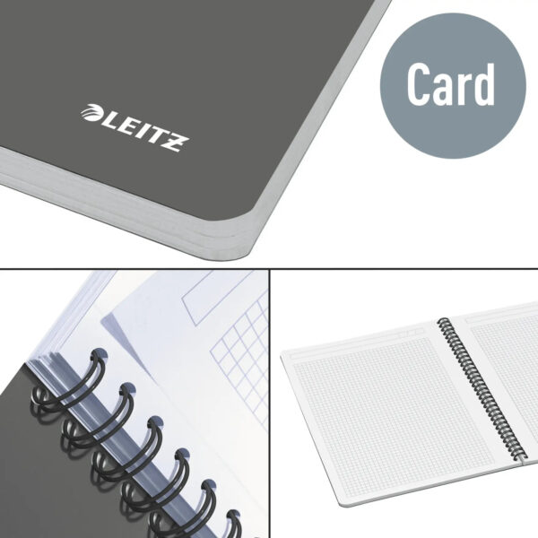 CAIET BIROU SPIRA A5 ARITMETICA GRI OFFICE LEITZ – poza 4