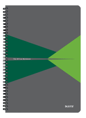 CAIET BIROU SPIRA A5 DICTANDO VERDE COPERTA PP OFFICE LEITZ – poza 1