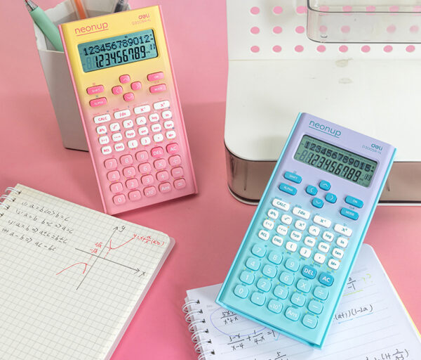 CALCULATOR STIINTIFIC 12DIG 300F BLEU DEGRADE DELI – poza 3