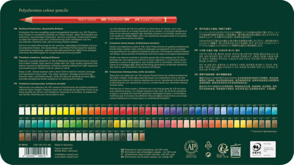 CREIOANE COLORATE 102 CULORI POLYCHROMOS FABER-CASTELL – poza 3