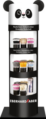DISPLAY PODEA CONCEPT 648 ROLLERE 0.7MM ALBASTRU ERASABLE 2025 PANDA – poza 1