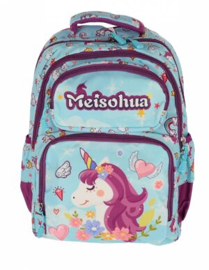 GHIOZDAN CLASA 0 UNICORN BLUE MOV 4 FERMOARE PIGNA – poza 1