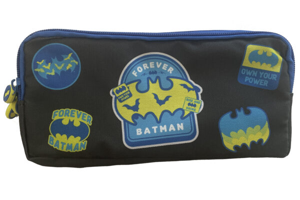 PENAR ETUI 3 FERMOARE NEGRU BATMAN PIGNA – poza 1