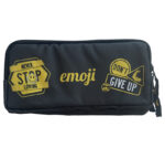 PENAR ETUI DREPTUNGHIULAR 3 FERMOARE NEGRU EMOJI PIGNA – poza 2