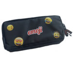 PENAR ETUI DREPTUNGHIULAR 3 FERMOARE NEGRU SCHOOL EMOJI PIGNA – poza 2