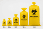 Saci pericol biologic 60L, 50 microni, 50 buc/set – poza 2