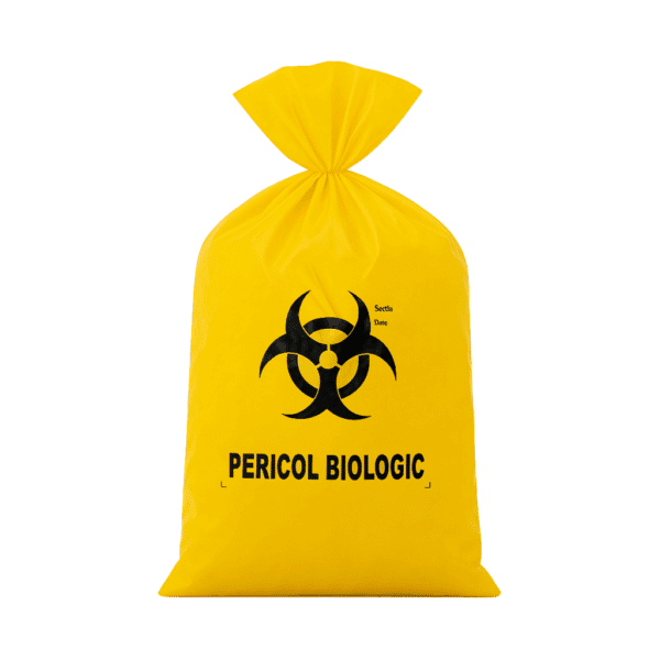 Saci pericol biologic 35L, 50 microni, 30 buc/set – poza 1