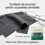Lavete microfibră pentru geamuri GlassPro  40×40 cm, 4 buc/set | SMR – poza 7