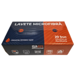 Lavete microfibră 20×20 cm – cutie pop-up, 20 buc/set | SMR – poza 2