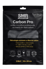 Lavete microfibră profesionale cu carbon CarbonPro 30×30 cm – 2 buc/set | SMR – poza 1