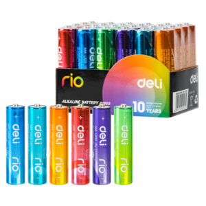 BATERII R3(AAA) ALCALINE COLORATE 4 BUC/SET DELI – poza 1