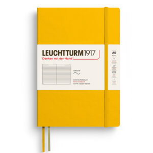 CAIET A5 DICTANDO COPERTA FLEXIBILA GALBEN FLOAREA SOARELUI LEUCHTTURM – poza 1