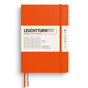 CAIET A5 DICTANDO COPERTA FLEXIBILA PORTOCALIU DOVLEAC LEUCHTTURM – poza 1