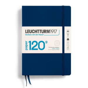 CAIET A5 PUNCTAT 120G COPERTA RIGIDA ALBASTRU NAVY LEUCHTTURM – poza 1