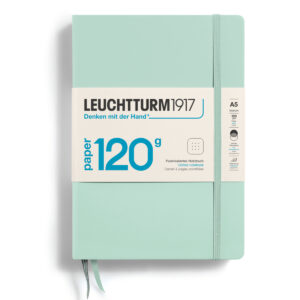 CAIET A5 PUNCTAT 120G COPERTA RIGIDA VERDE MENTA LEUCHTTURM – poza 1