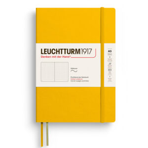 CAIET A5 PUNCTAT COPERTA FLEXIBILA GALBEN FLOAREA SOARELUI LEUCHTTURM – poza 1