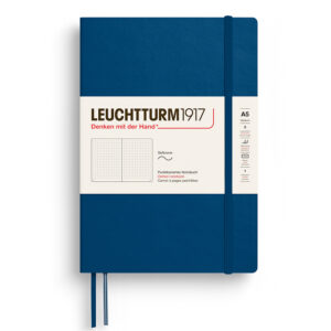 CAIET A5 PUNCTAT COPERTA FLEXIBILA INDIGO LEUCHTTURM – poza 1