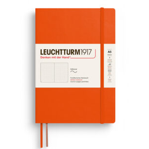 CAIET A5 PUNCTAT COPERTA FLEXIBILA PORTOCALIU DOVLEAC LEUCHTTURM – poza 1