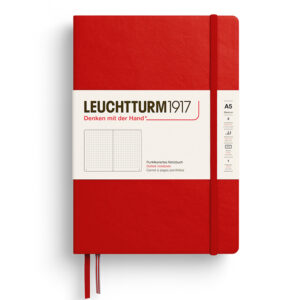 CAIET A5 PUNCTAT COPERTA RIGIDA ROSU CHERRY LEUCHTTURM – poza 1