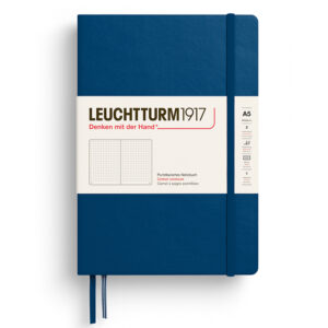 CAIET A5 PUNCTAT COPERTA RIGIDA INDIGO LEUCHTTURM – poza 1